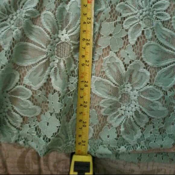 Lace Sage/Minty Green Dress EUC - Picture 7 of 9